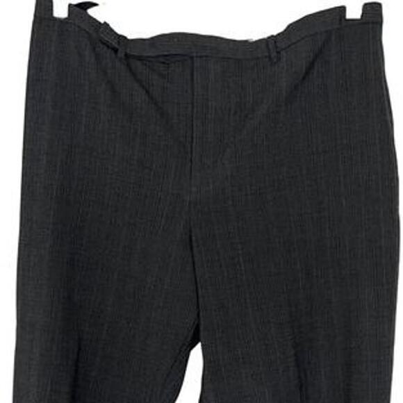Gap Womens Dress Pants Size 16 Gray Wool Trousers Straight Leg High Rise Pockets - Picture 3 of 7